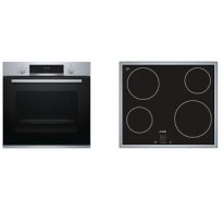 Bosch BA51FN00 Σετ inox εντοιχιζόμενο Φούρνος + εστία HBA513BS00 + PKE645D17E